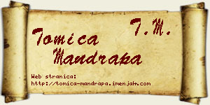 Tomica Mandrapa vizit kartica